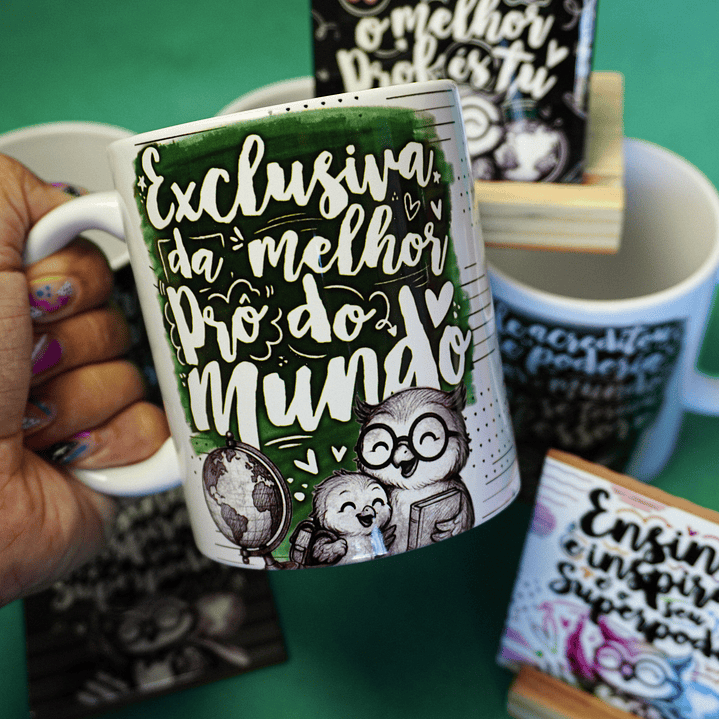 21 Artes para Caneca Dia dos Professores Arquivo em Png 3