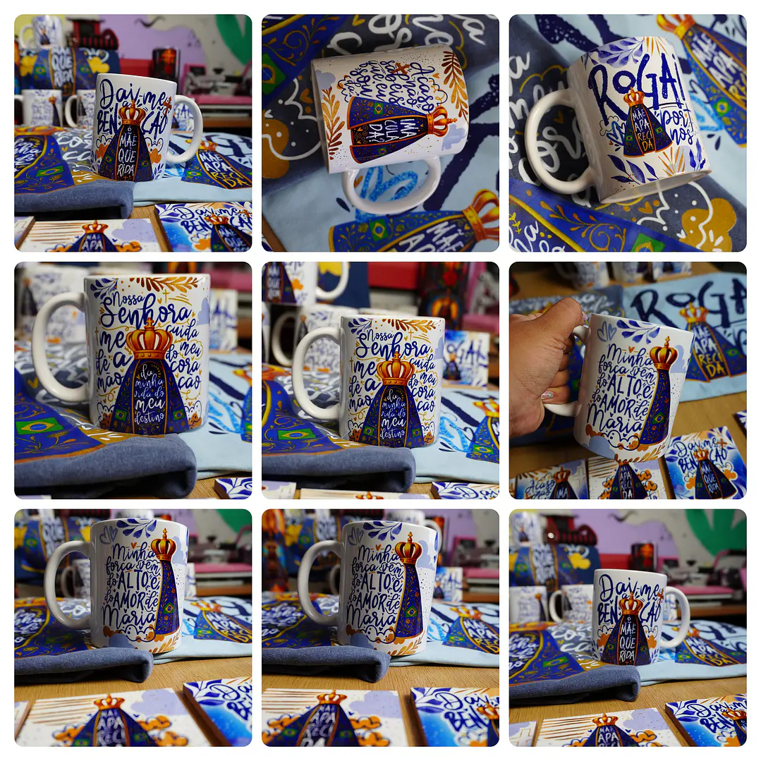 36 Artes para Caneca Camisa e Azulejo Nossa Senhora Aparecida Arquivo em Png 2