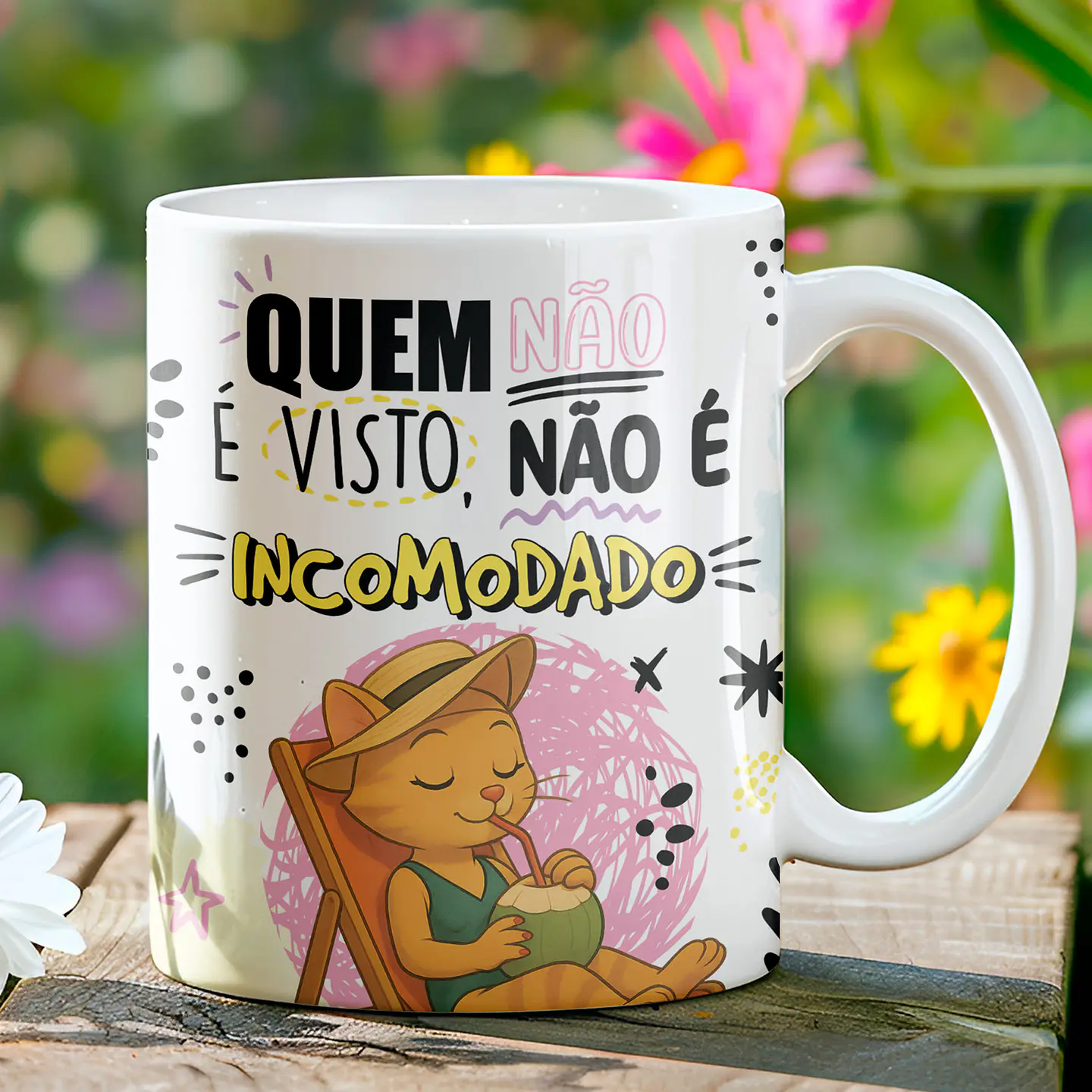 5 Artes para Caneca Frases Gata sincera Arquivo Editável  2
