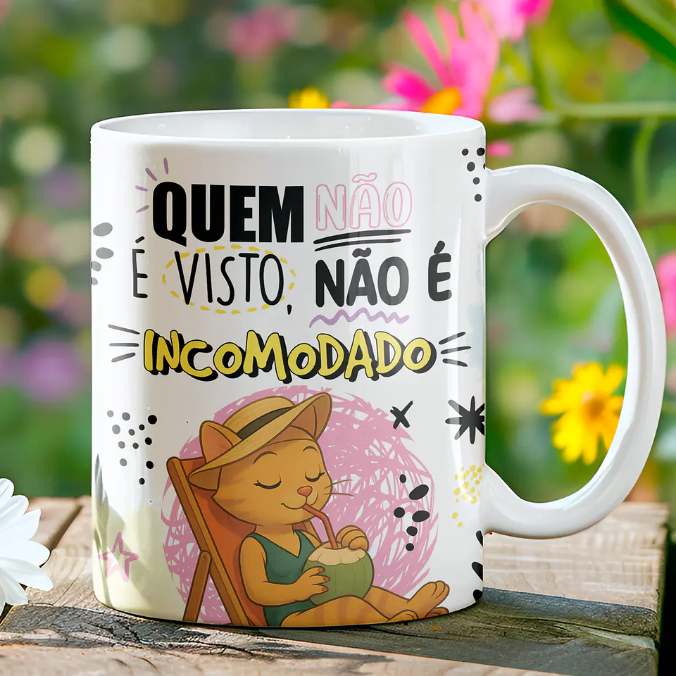 5 Artes para Caneca Frases Gata sincera Arquivo Editável  2
