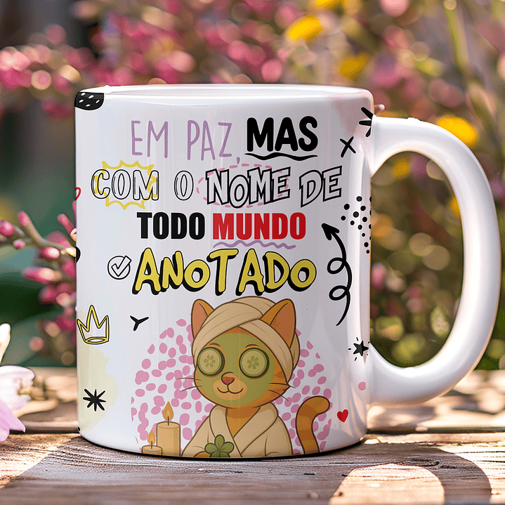 5 Artes para Caneca Frases Gata sincera Arquivo Editável  3