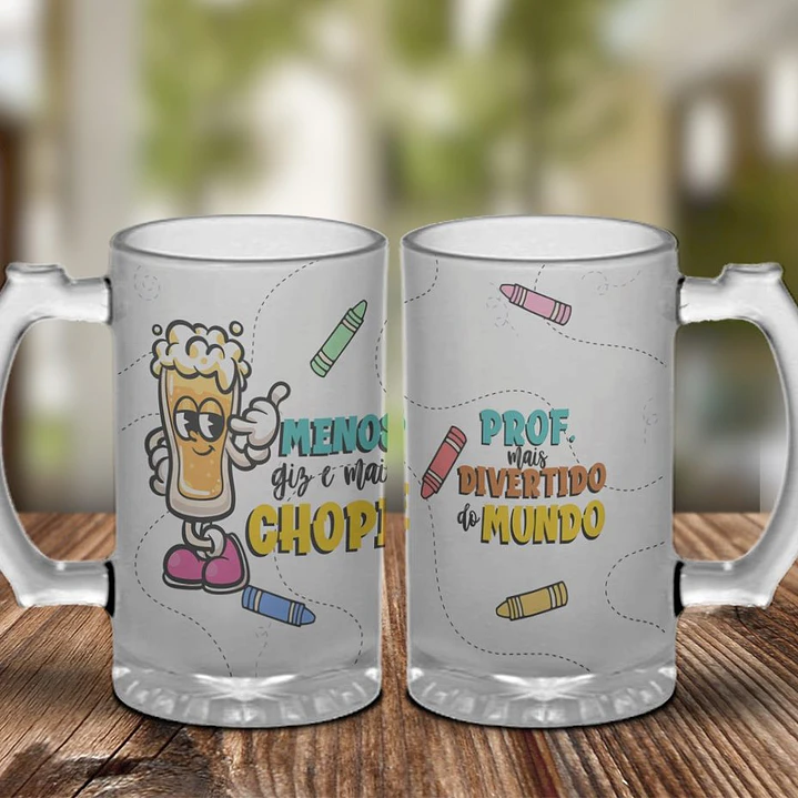5 Artes para Copo Chopp Dia do Professor Divetido Arquivo Editável  2