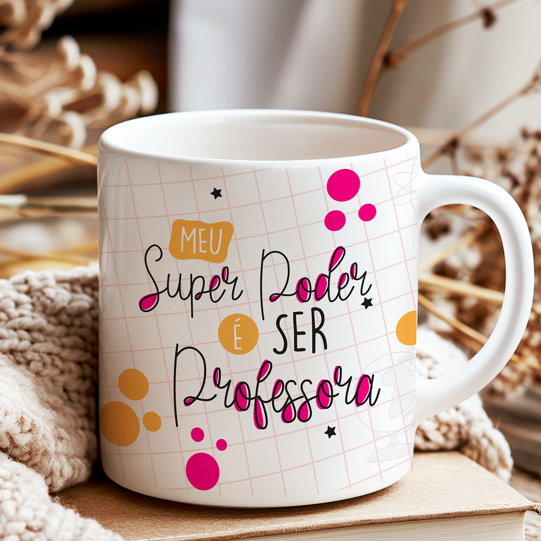 6 Artes para Caneca Professores Clean Arquivo Editável  2