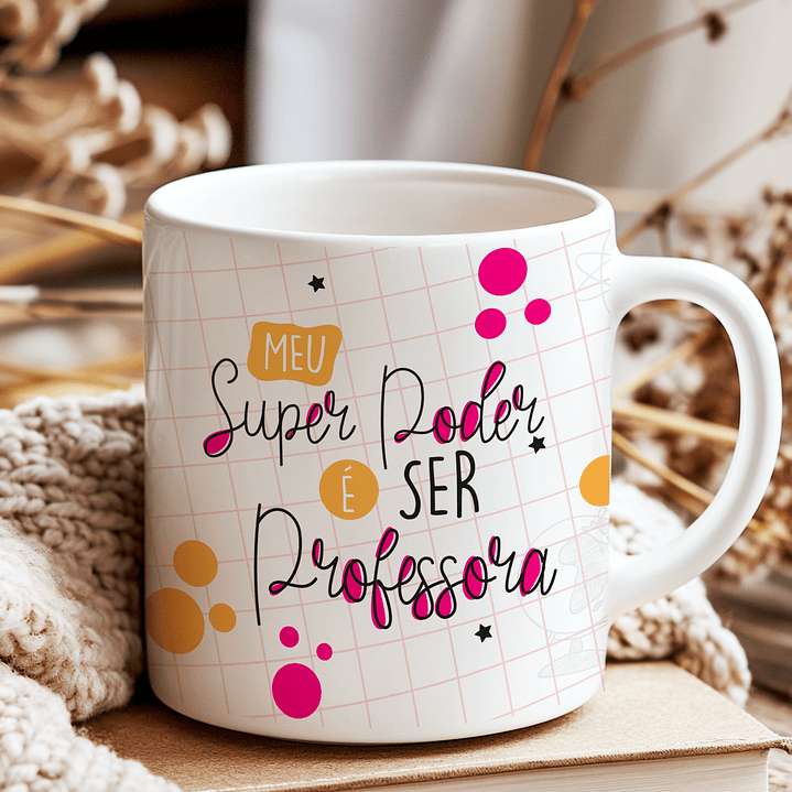6 Artes para Caneca Professores Clean Arquivo Editável  2