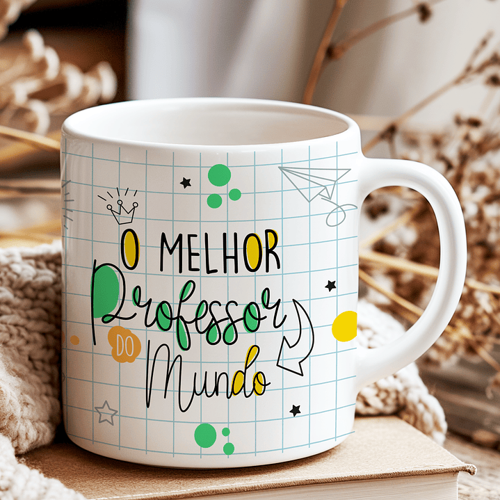 6 Artes para Caneca Professores Clean Arquivo Editável  3