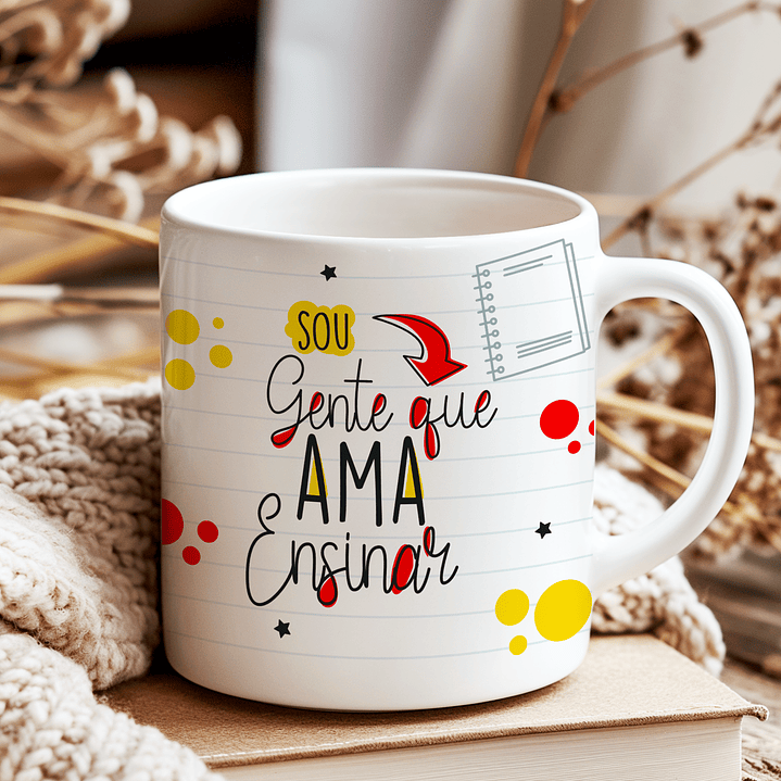 6 Artes para Caneca Professores Clean Arquivo Editável  4