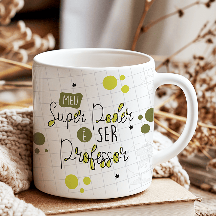 6 Artes para Caneca Professores Clean Arquivo Editável  5