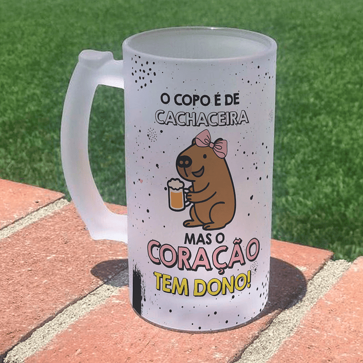 6 Artes para Copo chopp Capivara Frases Arquivo Editável  2
