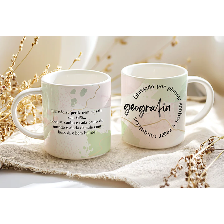 8 Artes para Caneca Professoras Matérias Arquivo Editável  5