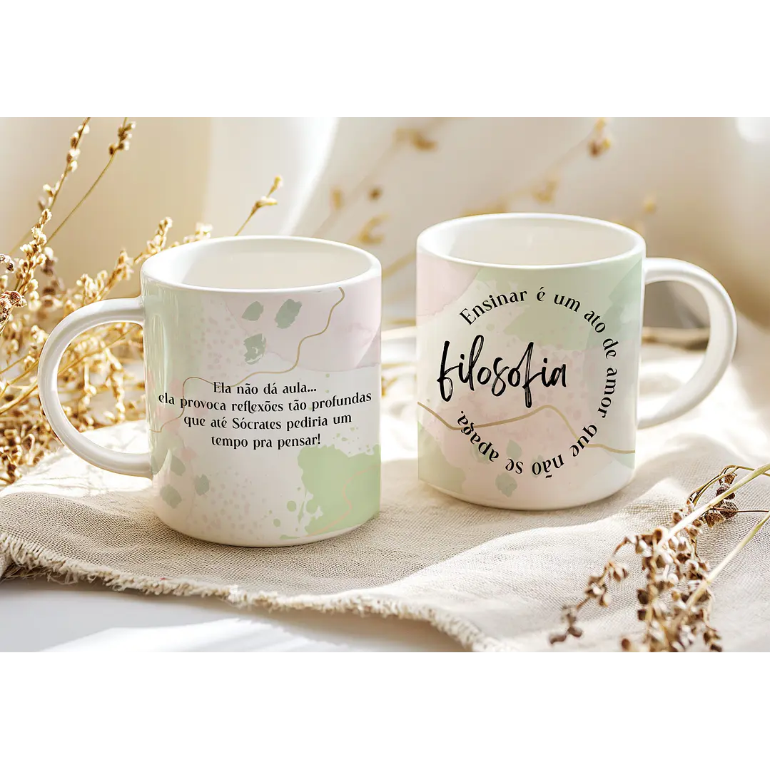 8 Artes para Caneca Professoras Matérias Arquivo Editável  7