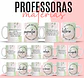 8 Artes para Caneca Professoras Matérias Arquivo Editável  - Thumbnail 1