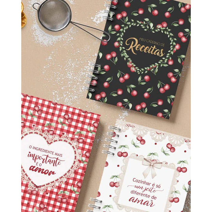 Arquivo encadernação Caderno de Receitas Arquivo em Pdf  1