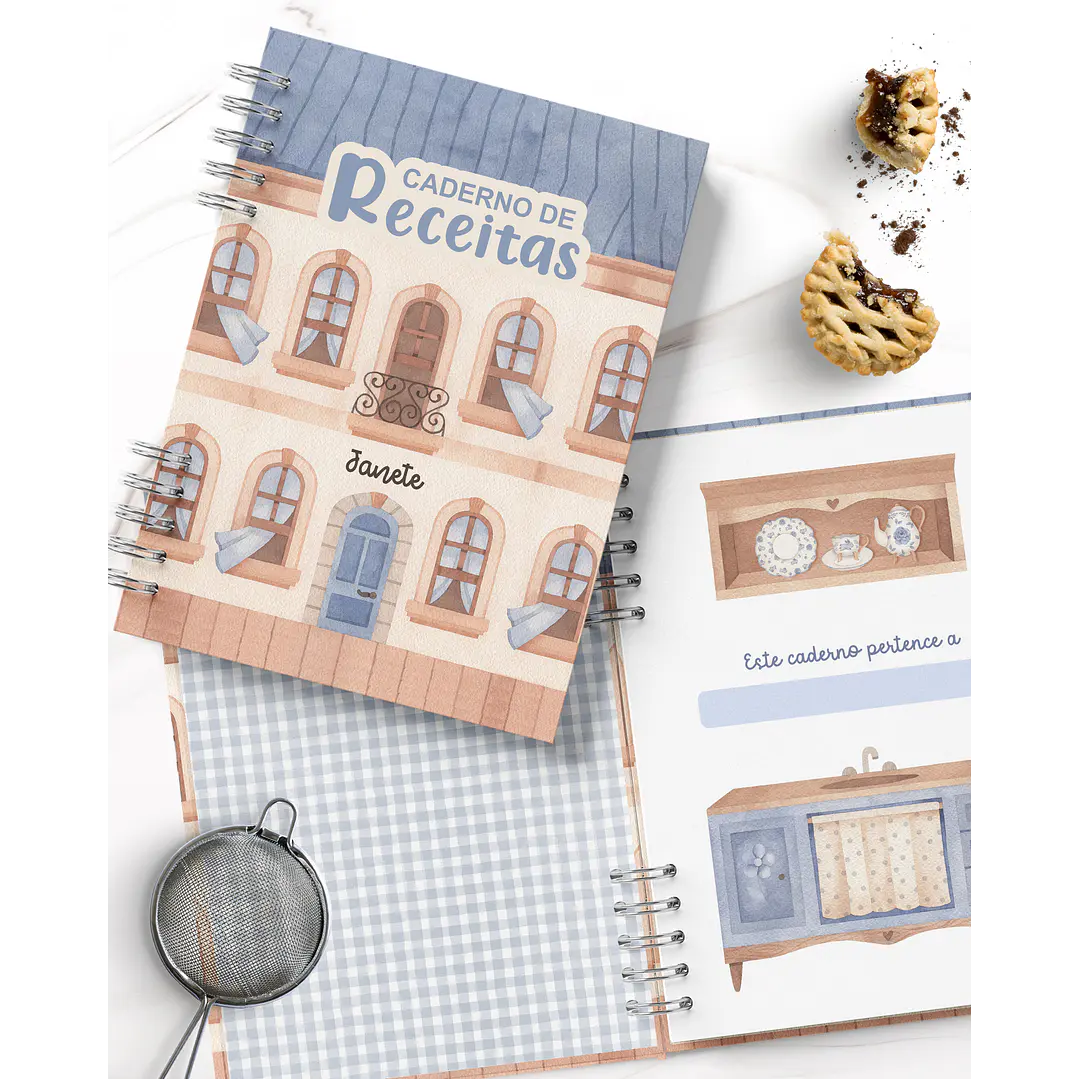 Arquivo encadernação Caderno de Receitas Arquivo em Pdf  2