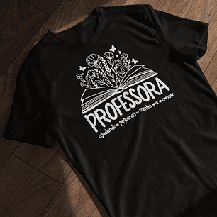 Arte para Camisa Jardim de Conhecimento Professor e Professora Arquivo Editável 