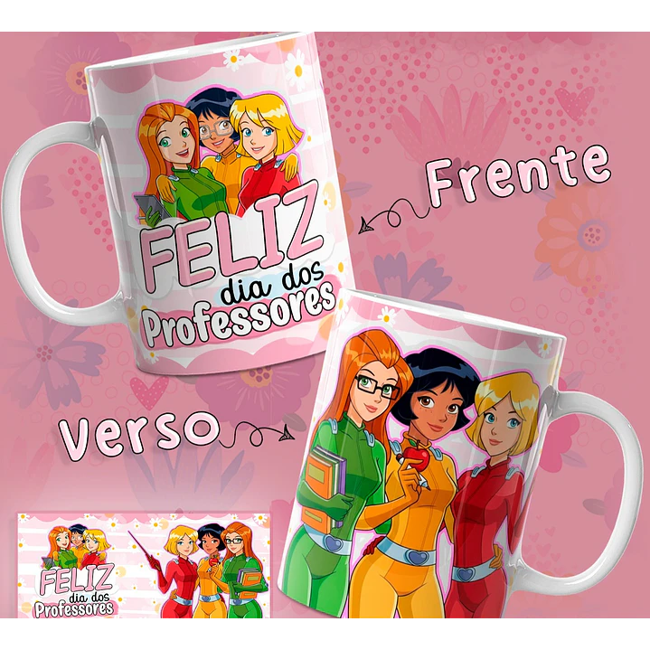 6 Artes para Caneca Três Espiãs Demais Dia dos Professores Arquivo em Jpg  3