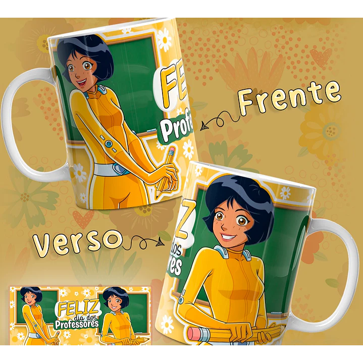 6 Artes para Caneca Três Espiãs Demais Dia dos Professores Arquivo em Jpg  4