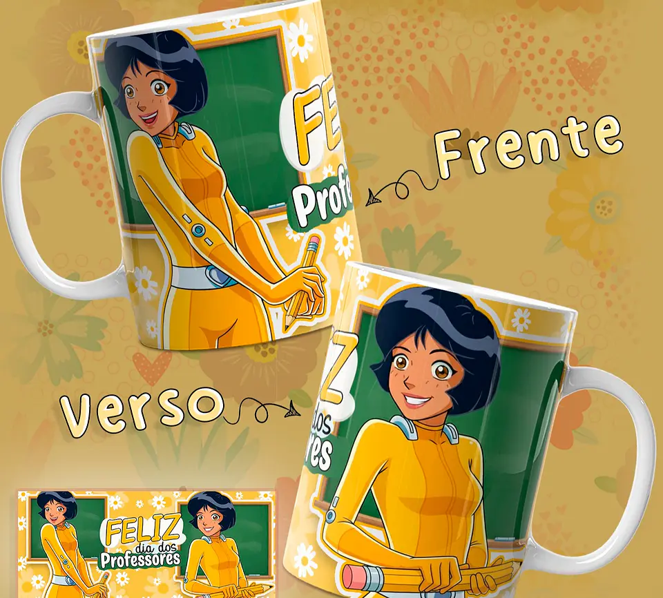 6 Artes para Caneca Três Espiãs Demais Dia dos Professores Arquivo em Jpg  4