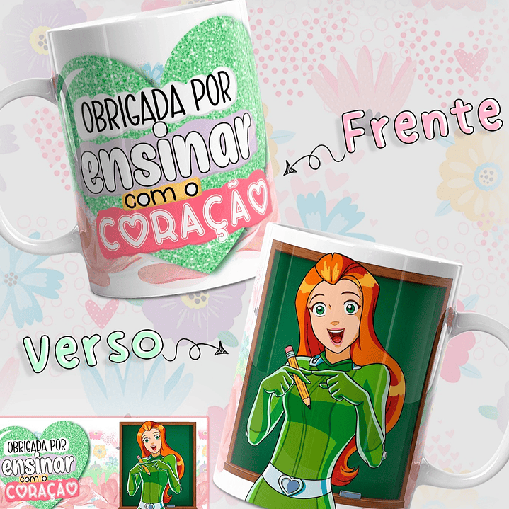 6 Artes para Caneca Três Espiãs Demais Dia dos Professores Arquivo em Jpg  5
