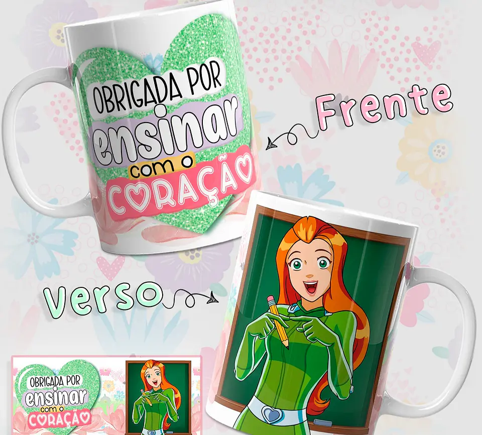 6 Artes para Caneca Três Espiãs Demais Dia dos Professores Arquivo em Jpg  5