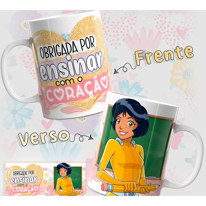 6 Artes para Caneca Três Espiãs Demais Dia dos Professores Arquivo em Jpg  6