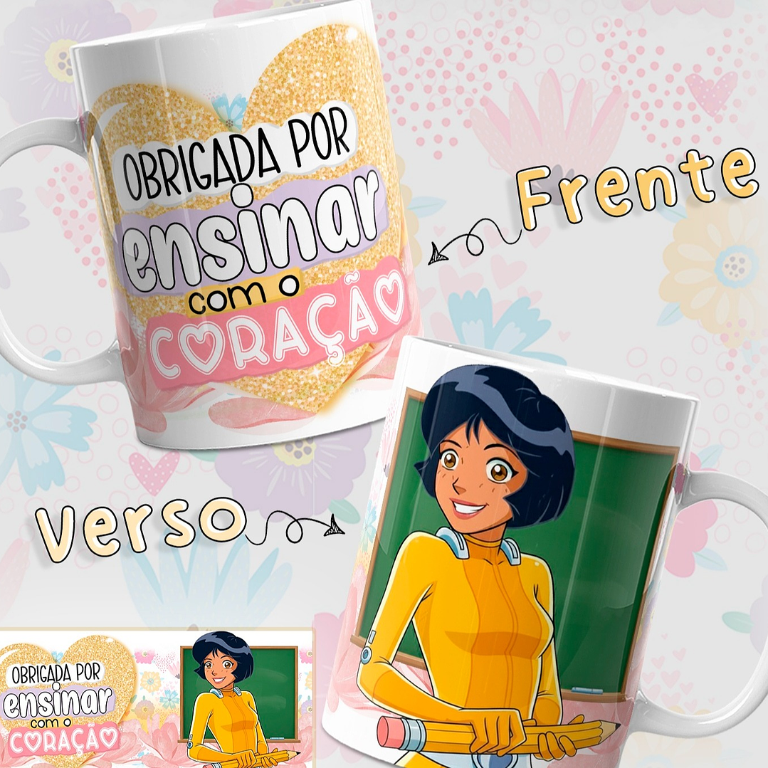6 Artes para Caneca Três Espiãs Demais Dia dos Professores Arquivo em Jpg  6
