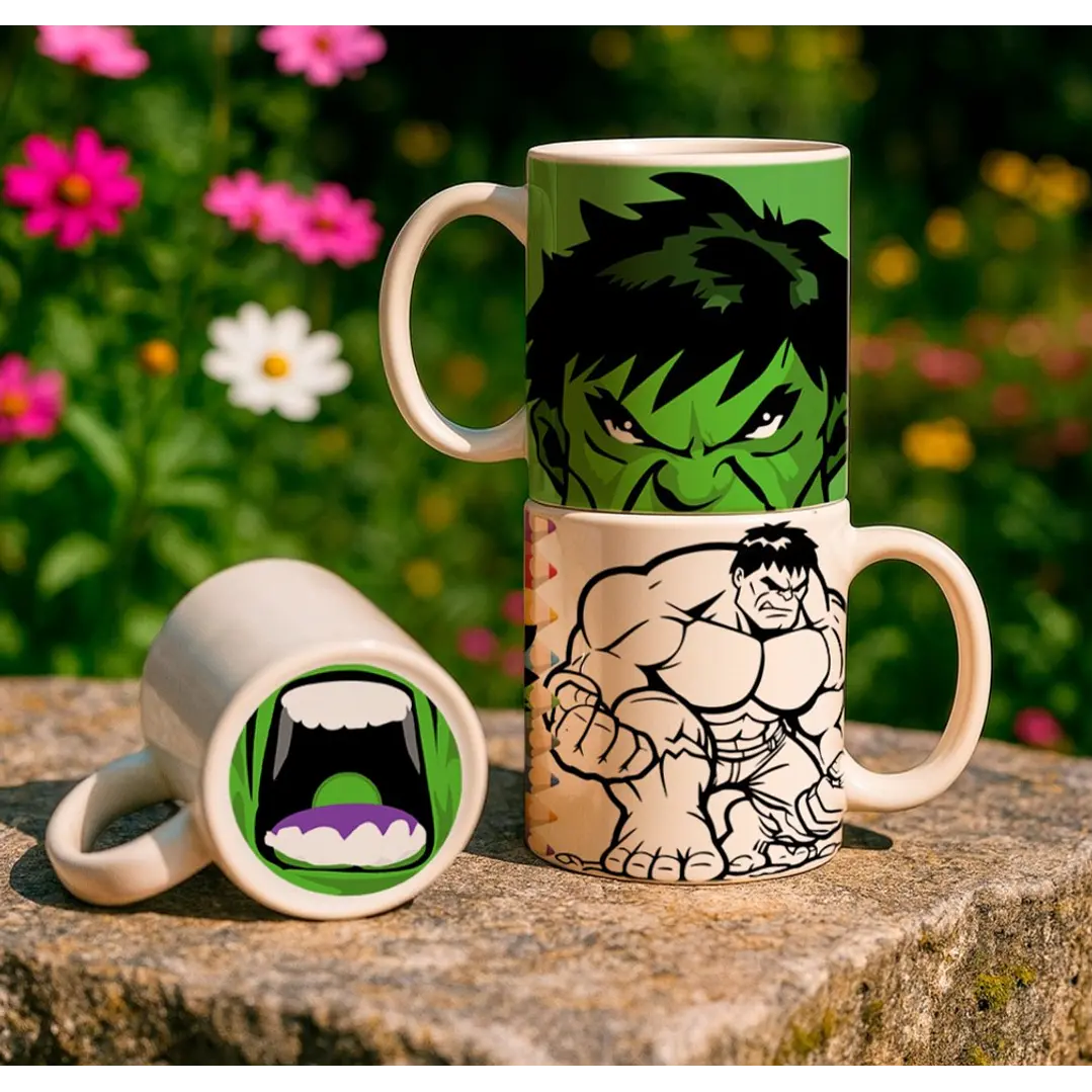 8 Artes para Caneca Bocão Infantil Personagens Arquivo em Jpg 1