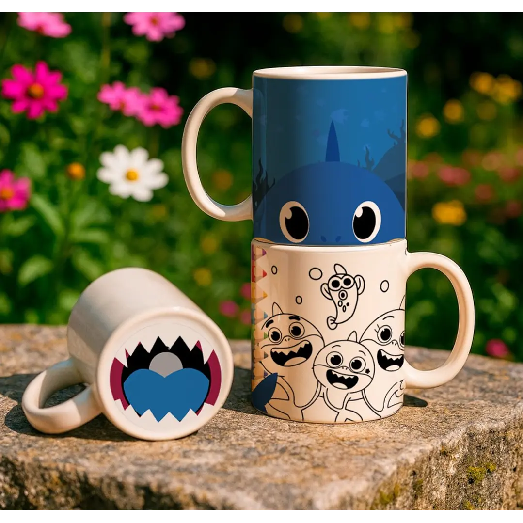 8 Artes para Caneca Bocão Infantil Personagens Arquivo em Jpg 5