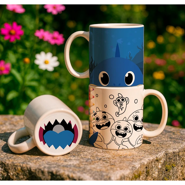 8 Artes para Caneca Bocão Infantil Personagens Arquivo em Jpg 5