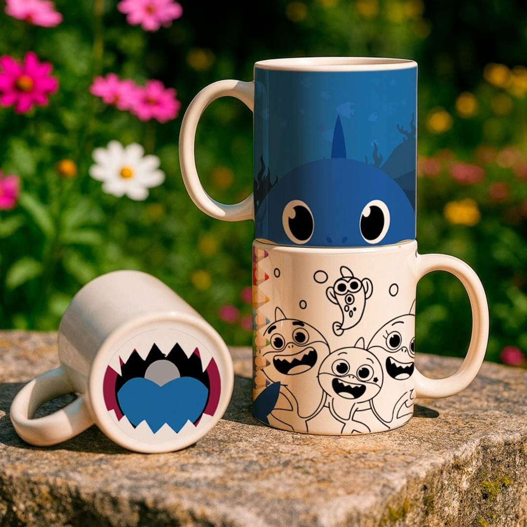 8 Artes para Caneca Bocão Infantil Personagens Arquivo em Jpg 5