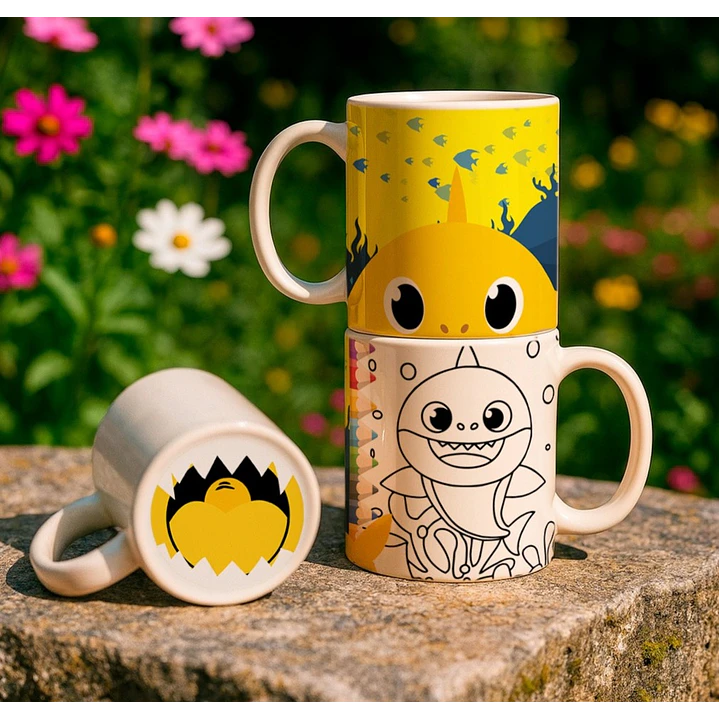 8 Artes para Caneca Bocão Infantil Personagens Arquivo em Jpg 8