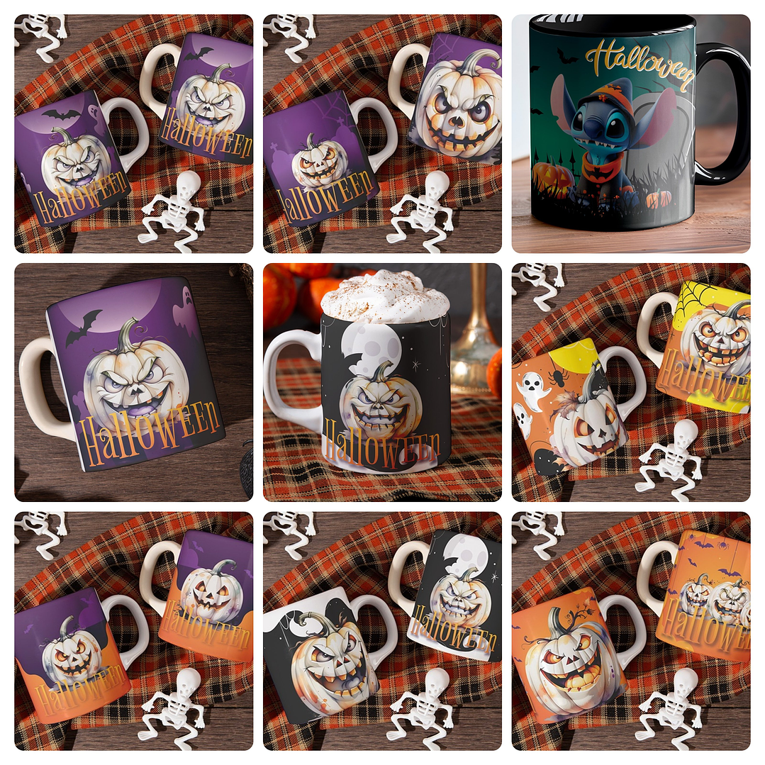 10 Artes para Halloween Stitch e Outros Arquivo em Jpg  2