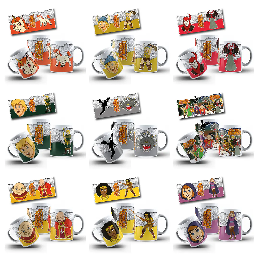 33 Artes para Caneca Clássicos da Minha Infância Guardiões da Nostalgia Arquivo em Jpg  4
