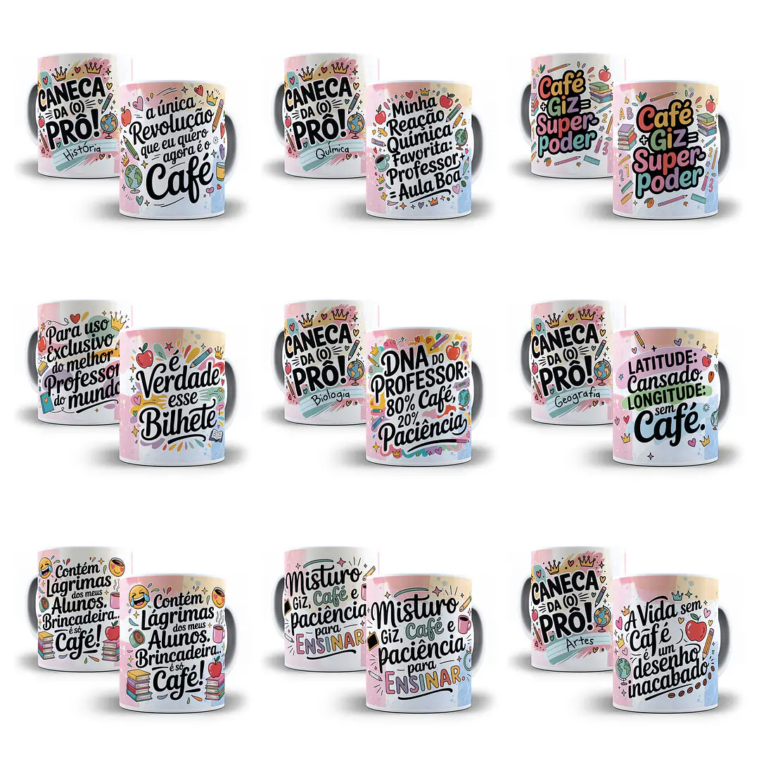 35 Artes para Caneca Dia dos Professores Arquivo em Jpg  2