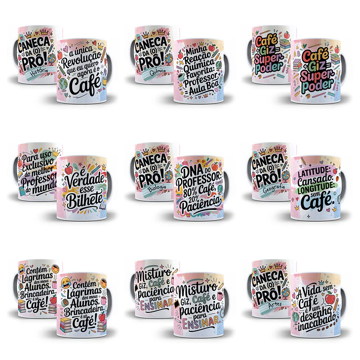 35 Artes para Caneca Dia dos Professores Arquivo em Jpg  2