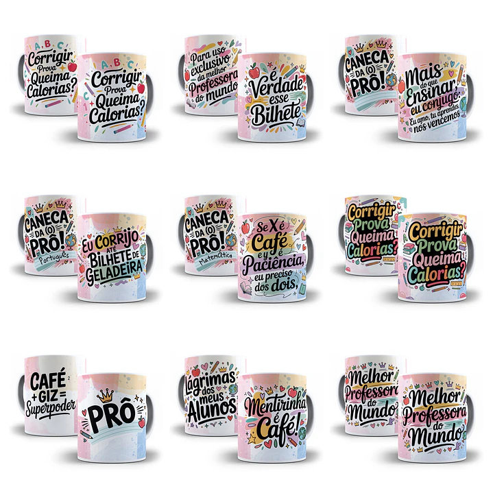 35 Artes para Caneca Dia dos Professores Arquivo em Jpg  3