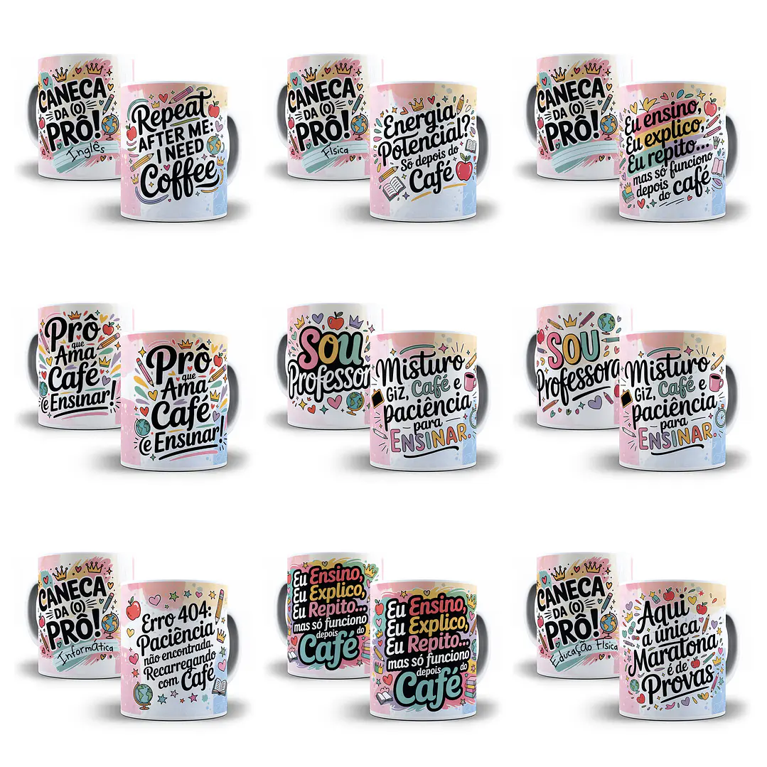 35 Artes para Caneca Dia dos Professores Arquivo em Jpg  4