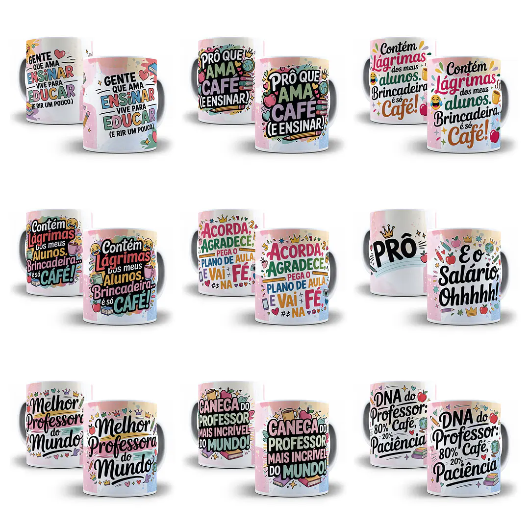 35 Artes para Caneca Dia dos Professores Arquivo em Jpg  5