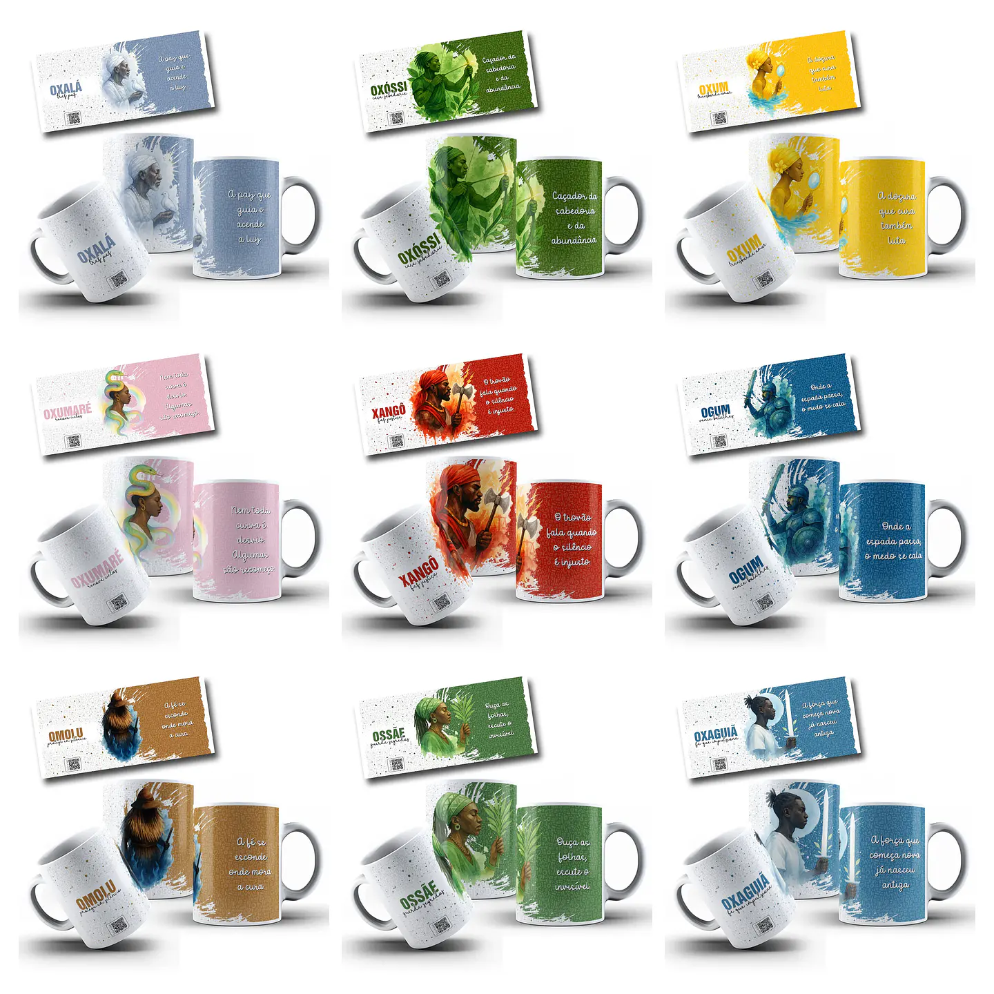 36 Artes para Caneca e Azulejo Axé Frases Ubanda Arquivo Editável 1