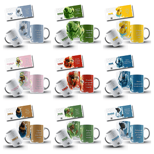 36 Artes para Caneca e Azulejo Axé Frases Ubanda Arquivo Editável