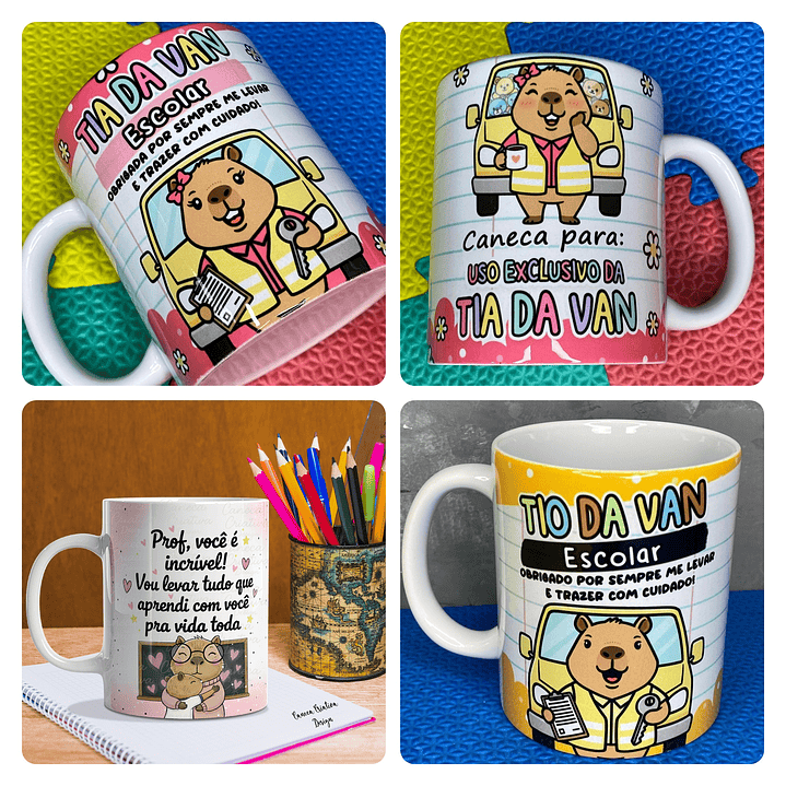 44 Artes para Caneca Capivaras Dia dos Professores Arquivo em Jpg  1