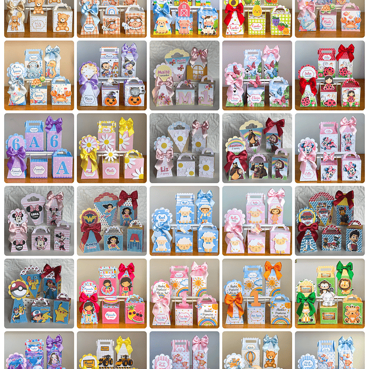 Arquivos de Corte Festa Mimos Lembrancinhas prontas em Studio 19