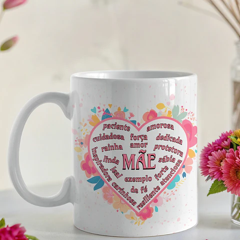 Artes Caneca Adjetivos de Mãe Arquivo em Jpg