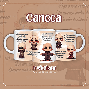 Artes Caneca O Deus do impossível Arquivo em Jpg