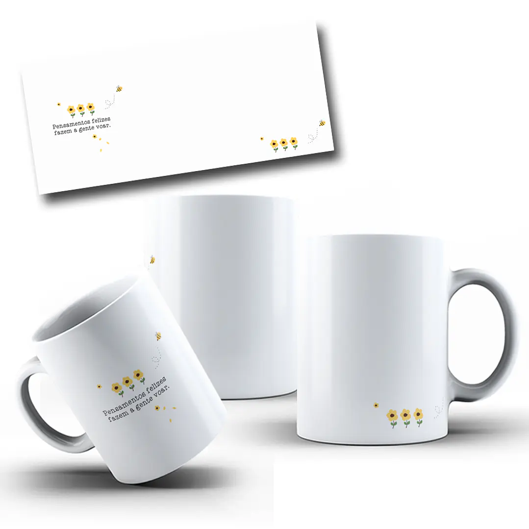 12 Artes para Caneca Coleção Florescer Frases Motivacional Arquivo em Png  4