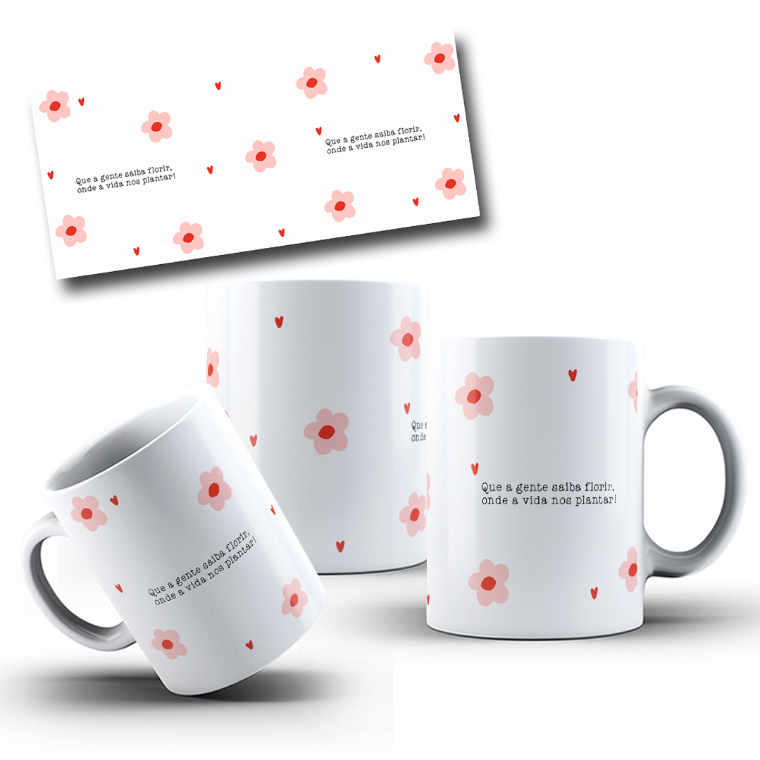 12 Artes para Caneca Coleção Florescer Frases Motivacional Arquivo em Png  5