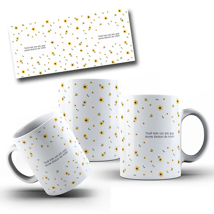 12 Artes para Caneca Coleção Florescer Frases Motivacional Arquivo em Png  3