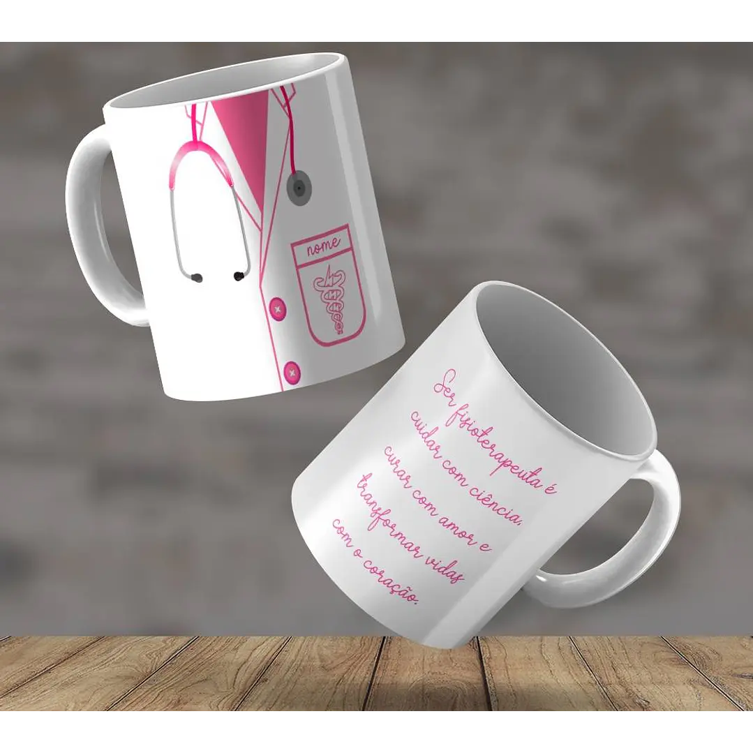 2 Artes para Caneca Fisioterapeuta Fisioterapia Arquivo Editável  1
