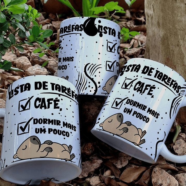 7 Artes para Caneca Frases Cute Animais Arquivo Editável  3