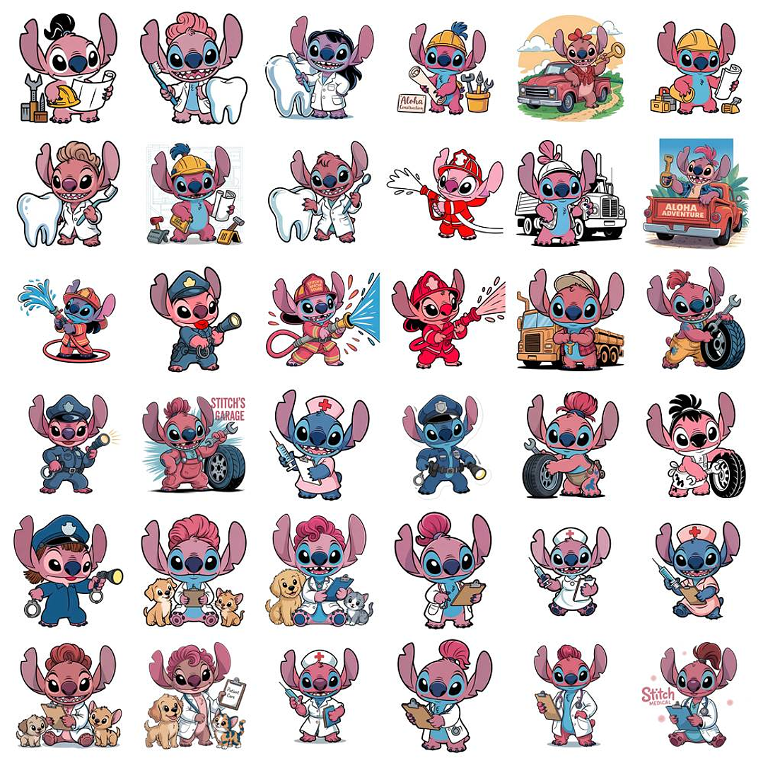 Kit Digital Stitch Profissões Vol. 1 em Png  5