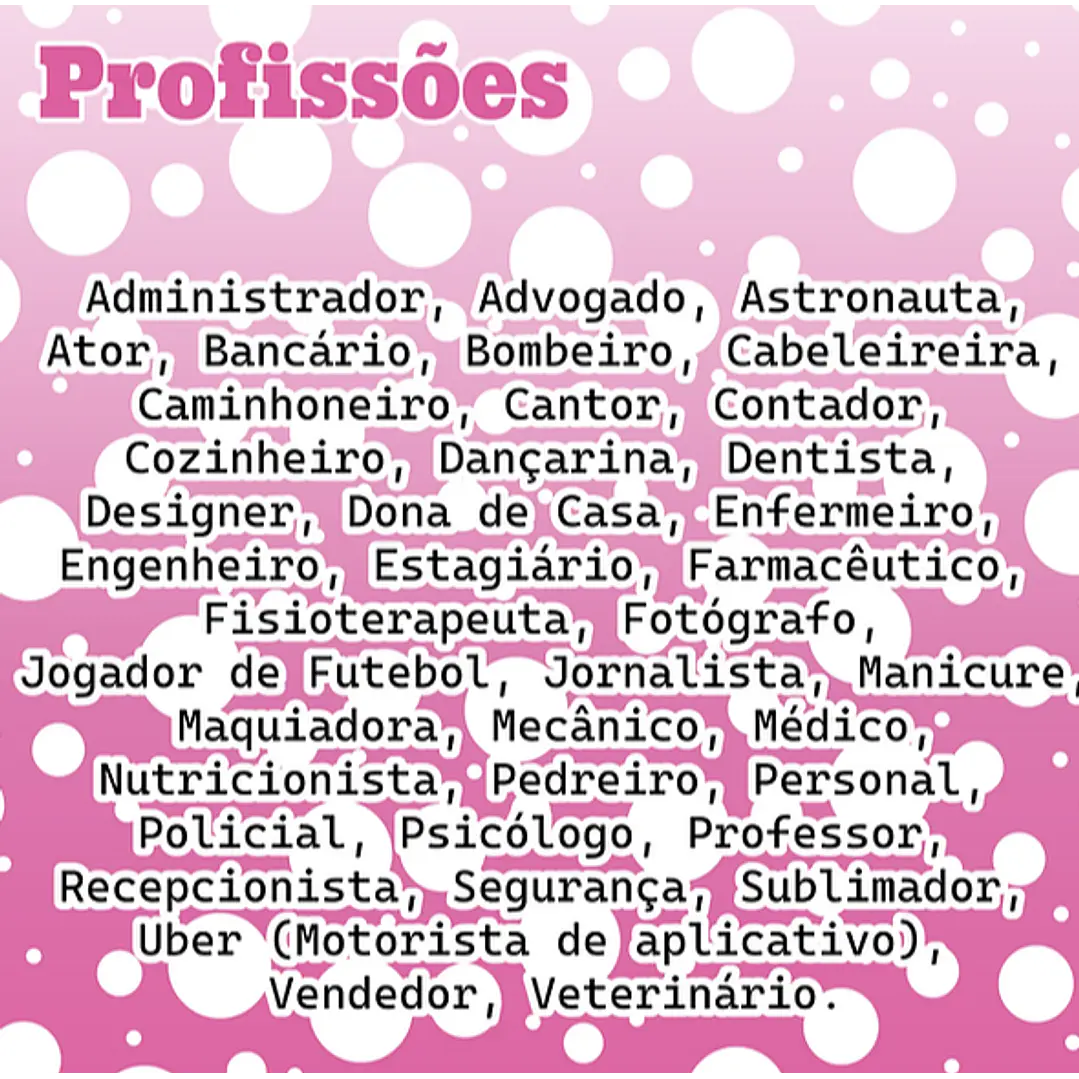 Kit Digital Stitch Profissões Vol. 1 em Png  2